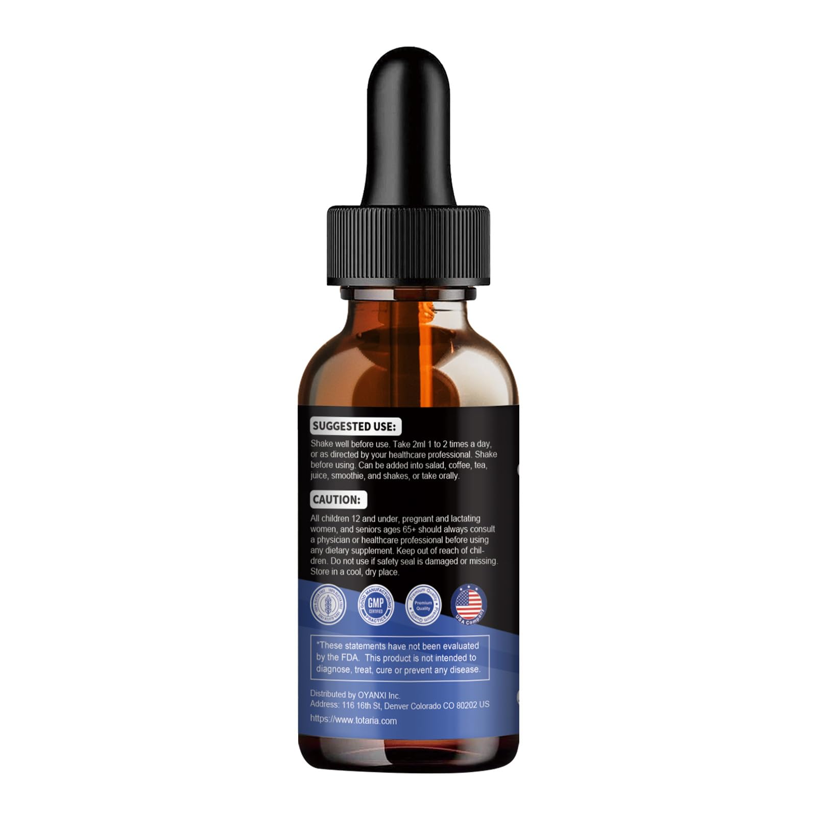 Totaria Cortisol Drops on a clean wellness backdrop