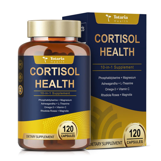 Totaria cortisol supplement bottle label