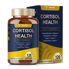 Totaria cortisol supplement bottle label