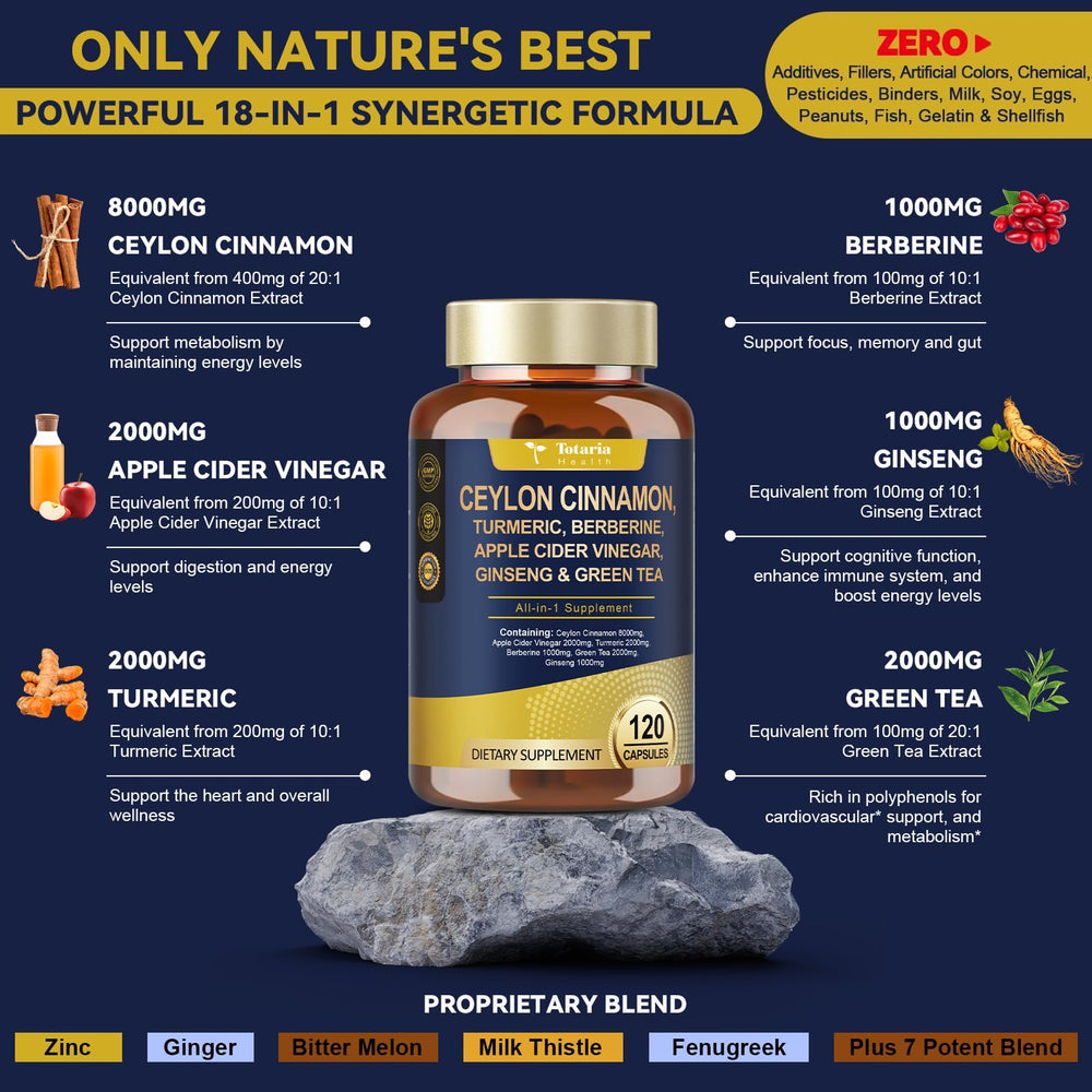 Digestive-support combination including berberine and apple cider vinegar