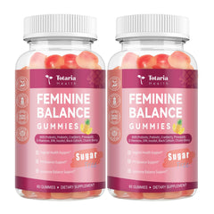 Totaria Feminine Balance Gummies bottle front view (60 count)