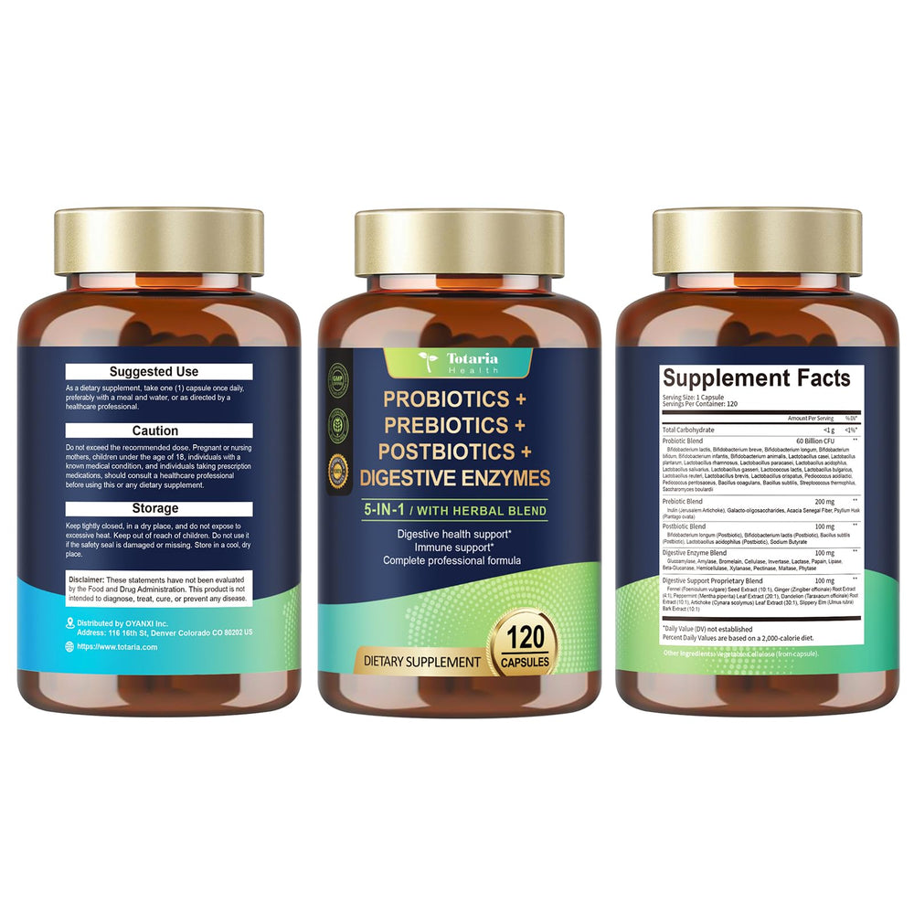 Graphic illustrating gut health and digestion with Totaria