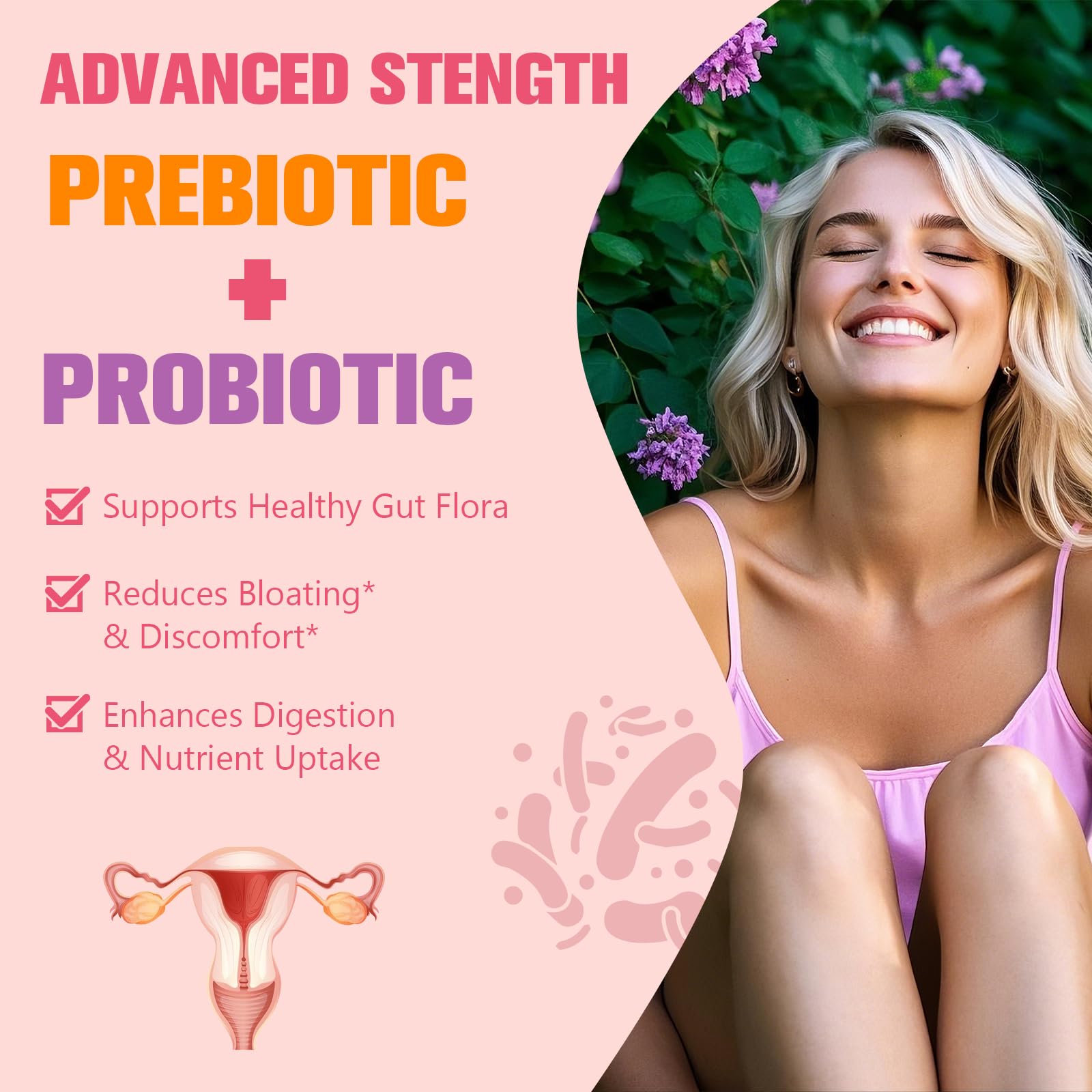 Close-up of key ingredients Vitex Berry, DIM, Dong Quai and Black Cohosh