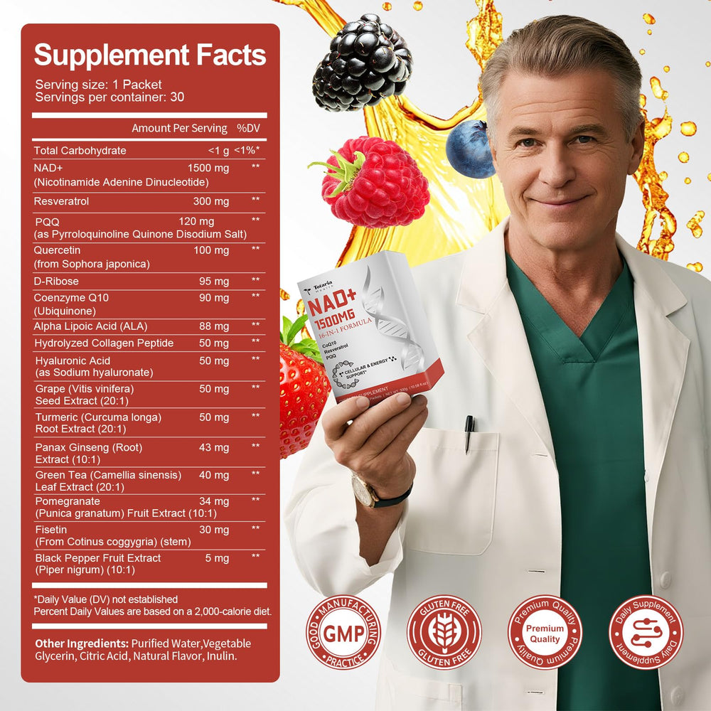 Energy, anti-aging and focus concept icons