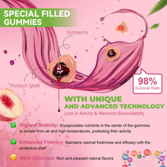 Ingredients and allergen information on Totaria gummies label