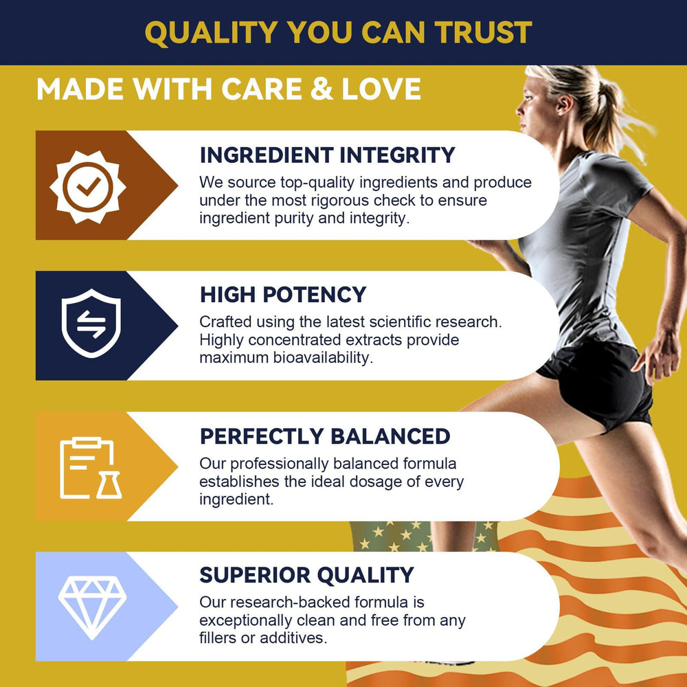 GMP-certified production and purity badge