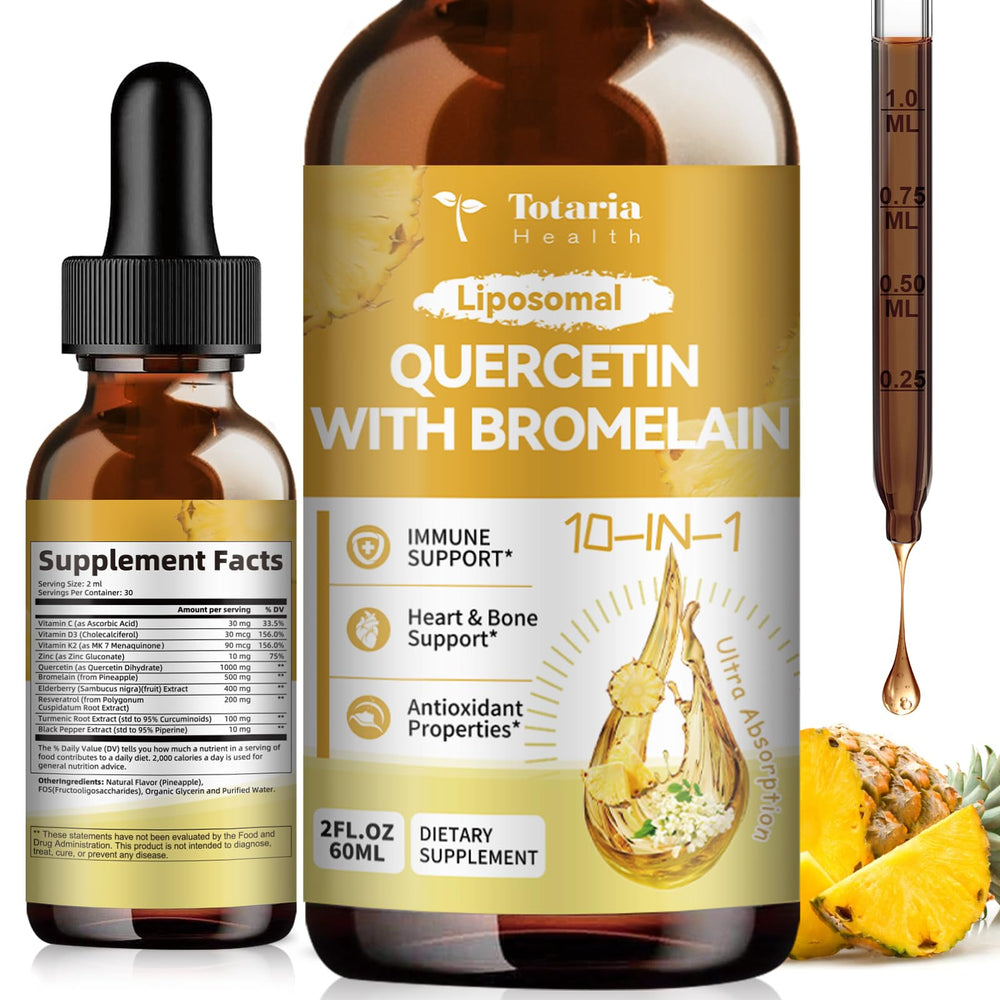 Totaria Liposomal Quercetin with Bromelain bottle 2 fl oz