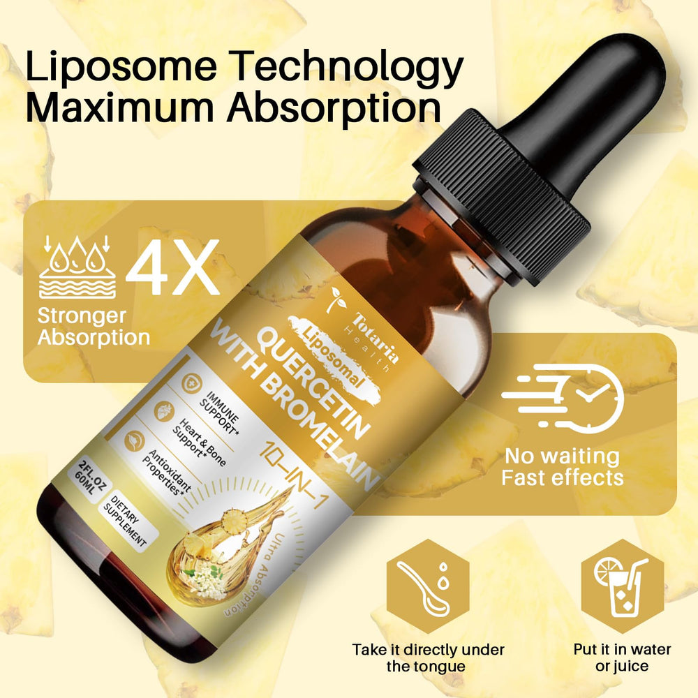Graphic showing 4x higher absorption with liposomal delivery