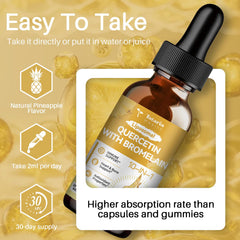 Pineapple-flavored liquid drops in a glass with water