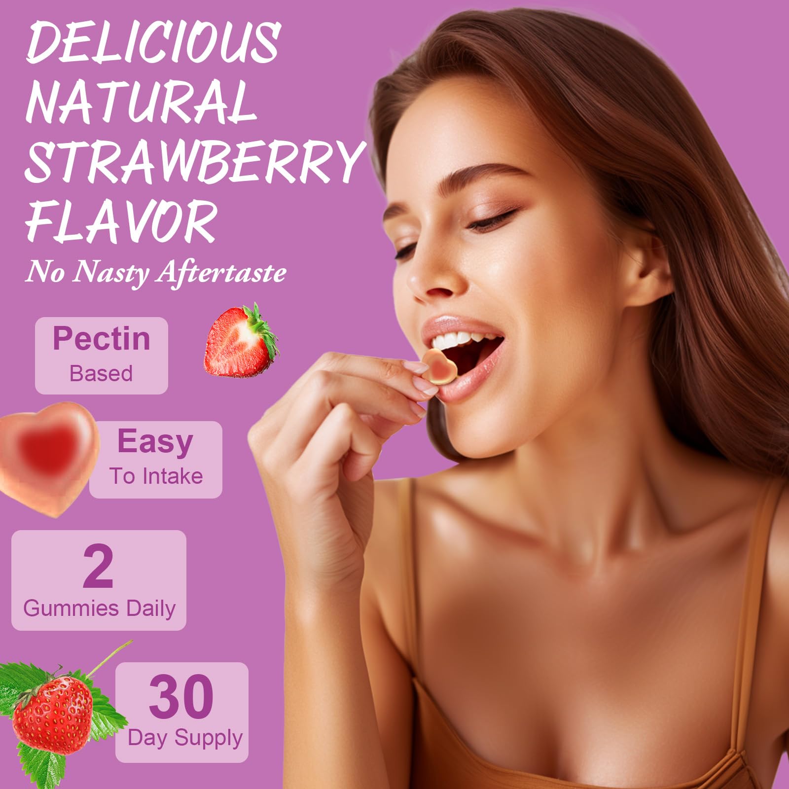 Label close-up showing inositol, iron, folate, and biotin