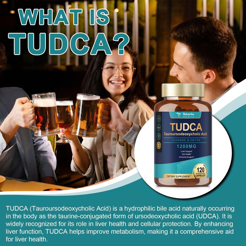 Totaria TUDCA 1200mg label details and ingredients