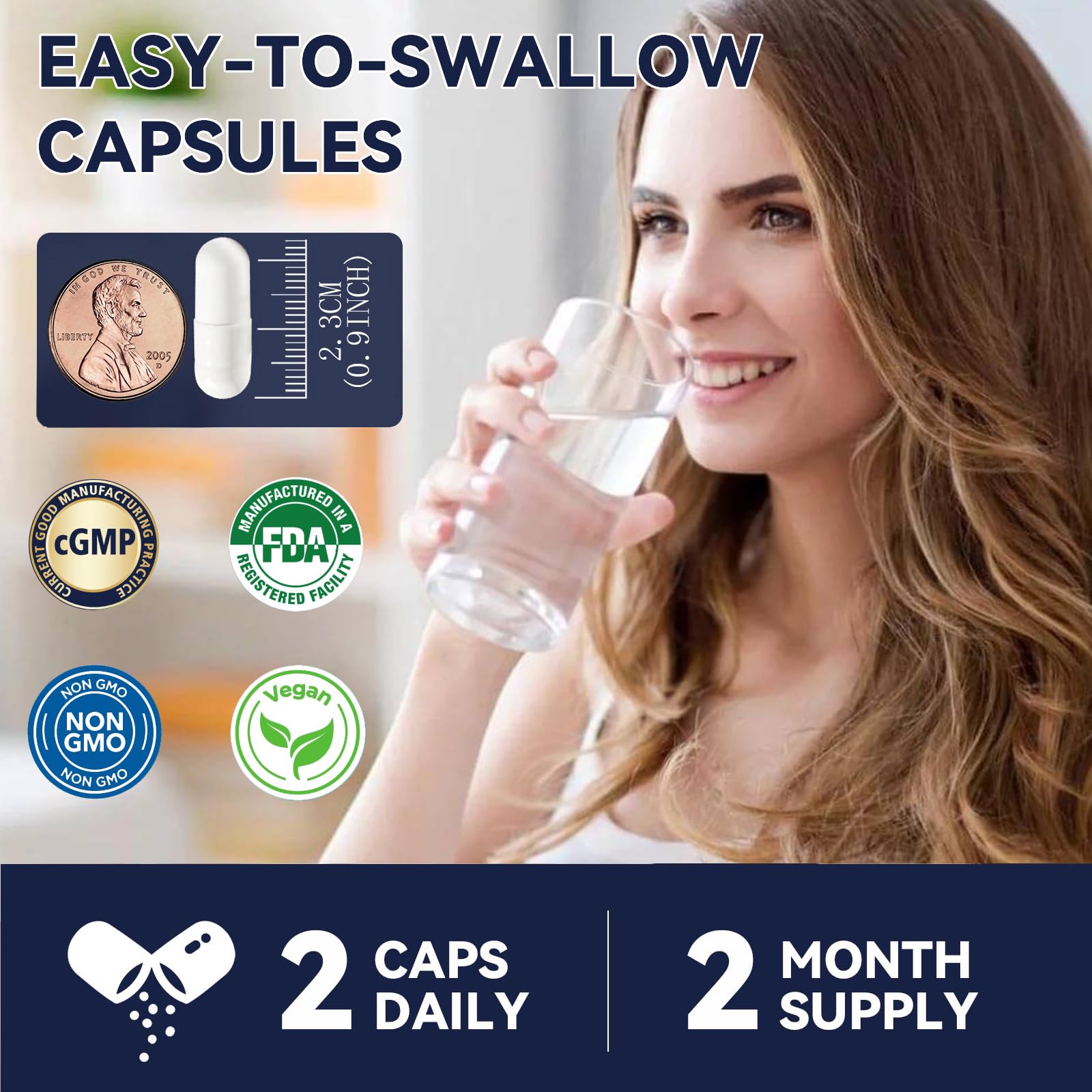 Dosing: two capsules daily illustration