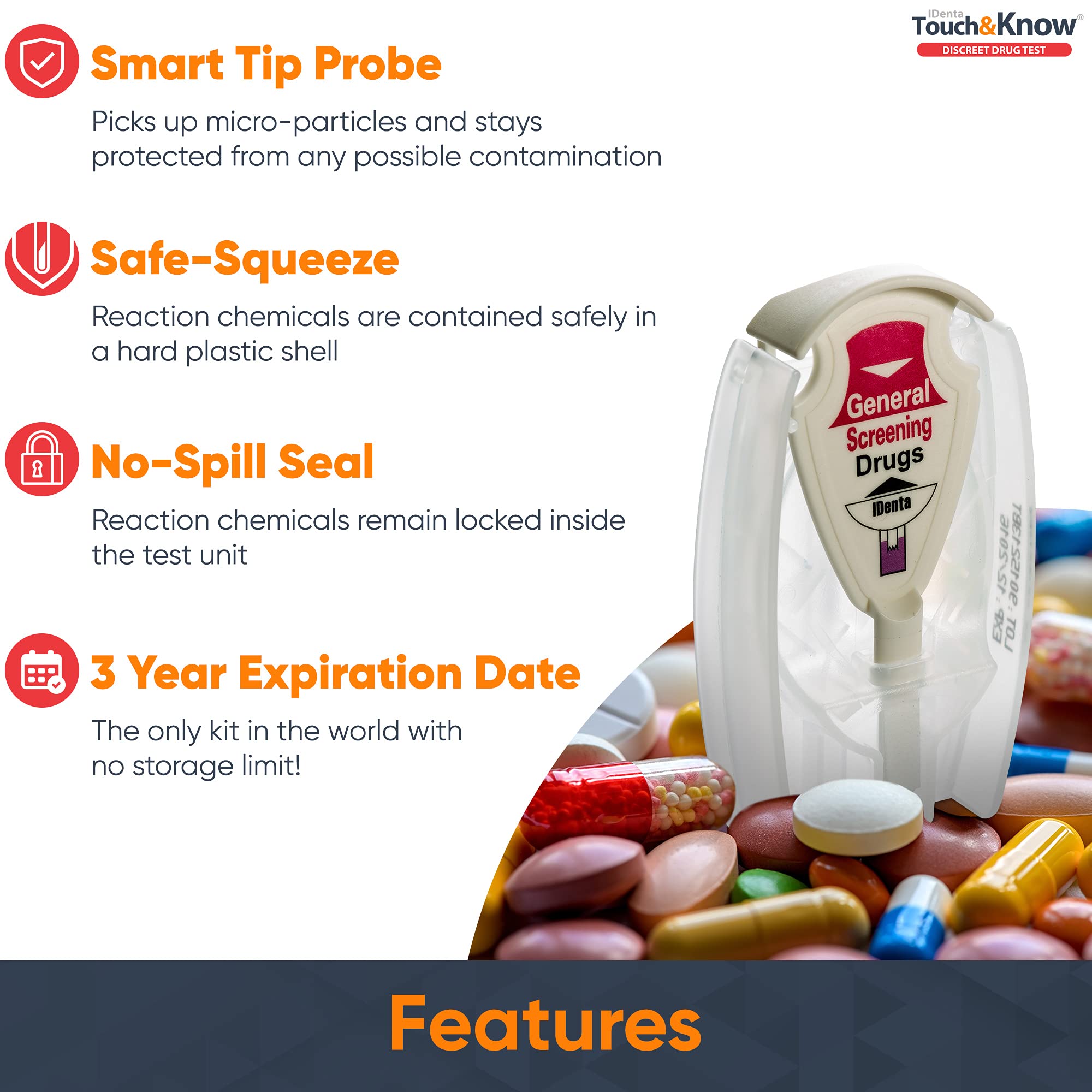 Safe, portable drug testing kit suitable for families