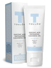 TOULON Glycolic Acid cleanser pump bottle for gentle pore-clearing use
