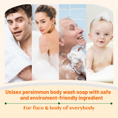 tovaginsh persimmon soap deep-cleanse foam: helps remove excess oils and impurities.
