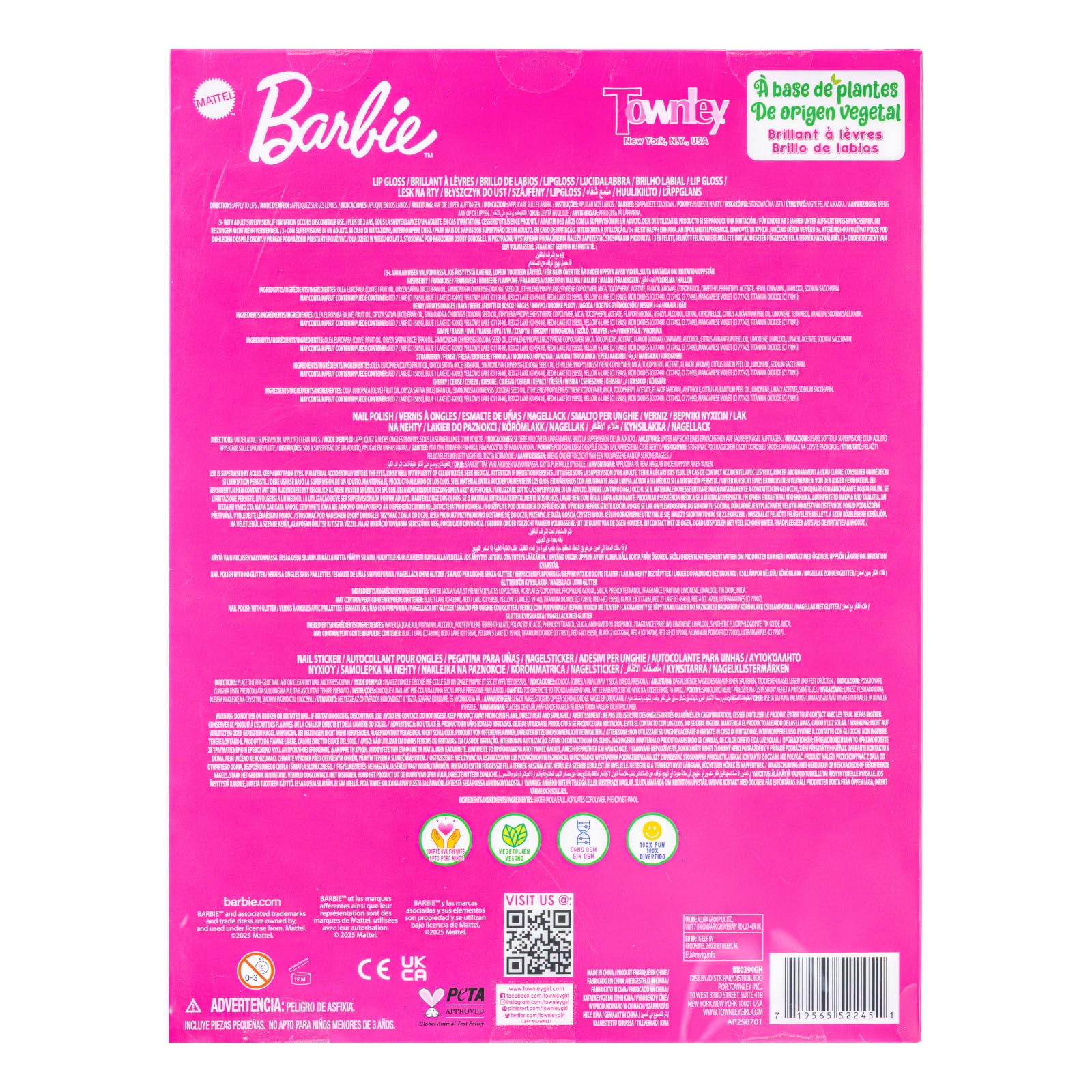 Townley Girl Barbie gift idea for birthdays or holidays inspiring imaginative play