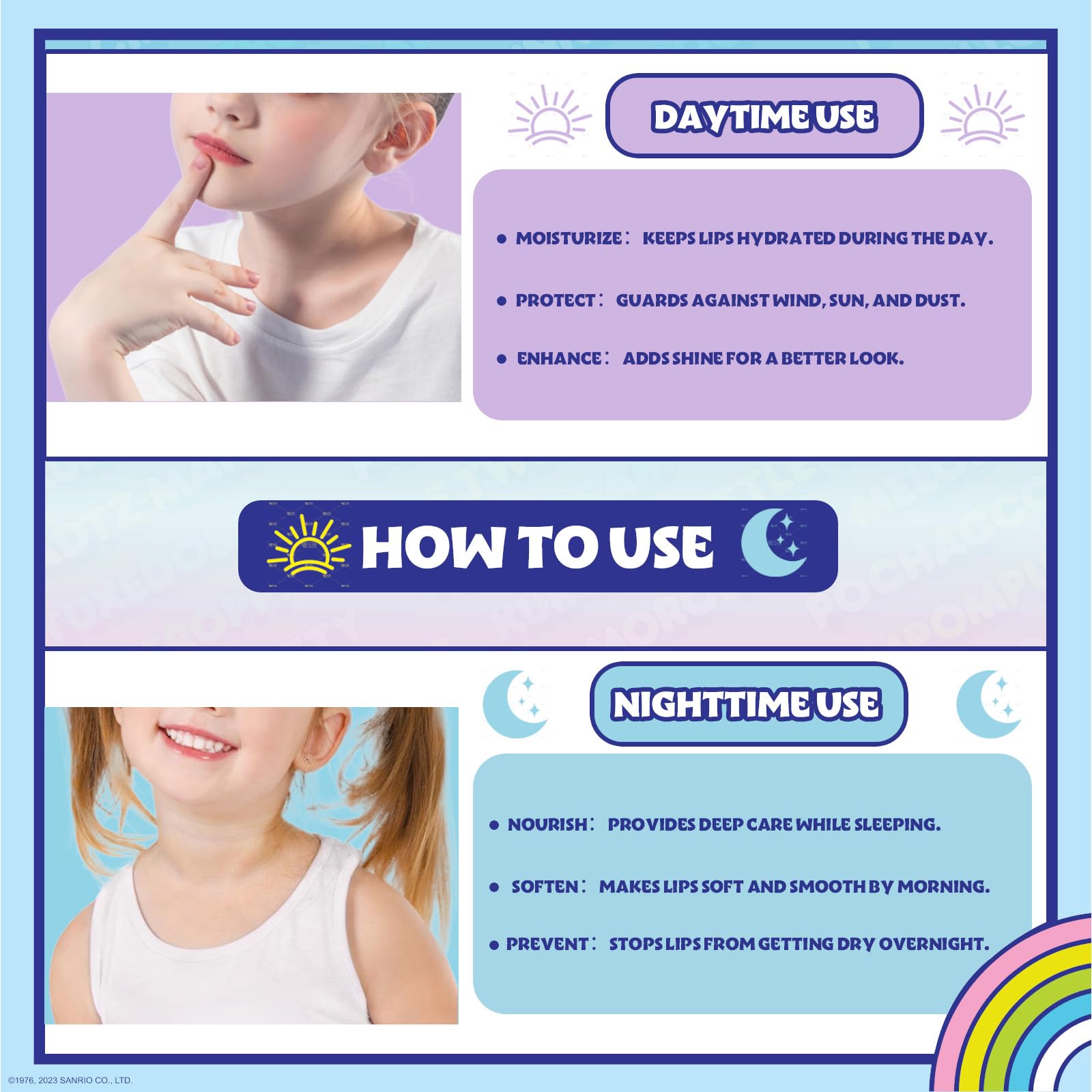 Townley Girl Hello Kitty blueberry gloss designed for easy application and glossy smiles