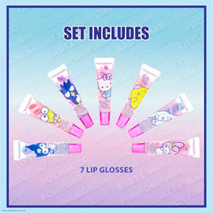 Townley Girl Hello Kitty lip gloss bottle close-up showing cotton candy and blueberry hues