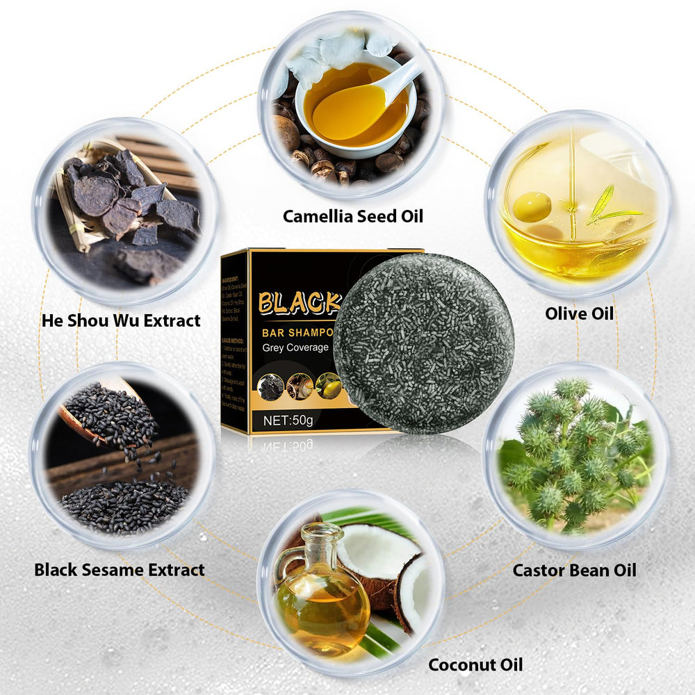 Bamboo charcoal detail in TPTAL Gray Reverse Bar for cleansing and oil control.