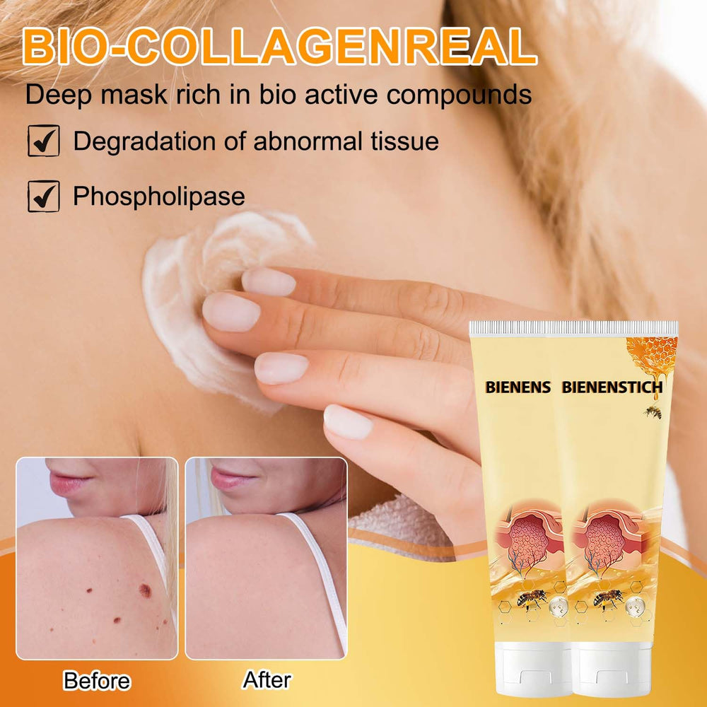 Traboto Bee Venom Cream applied on the back area for even coverage and nourished skin