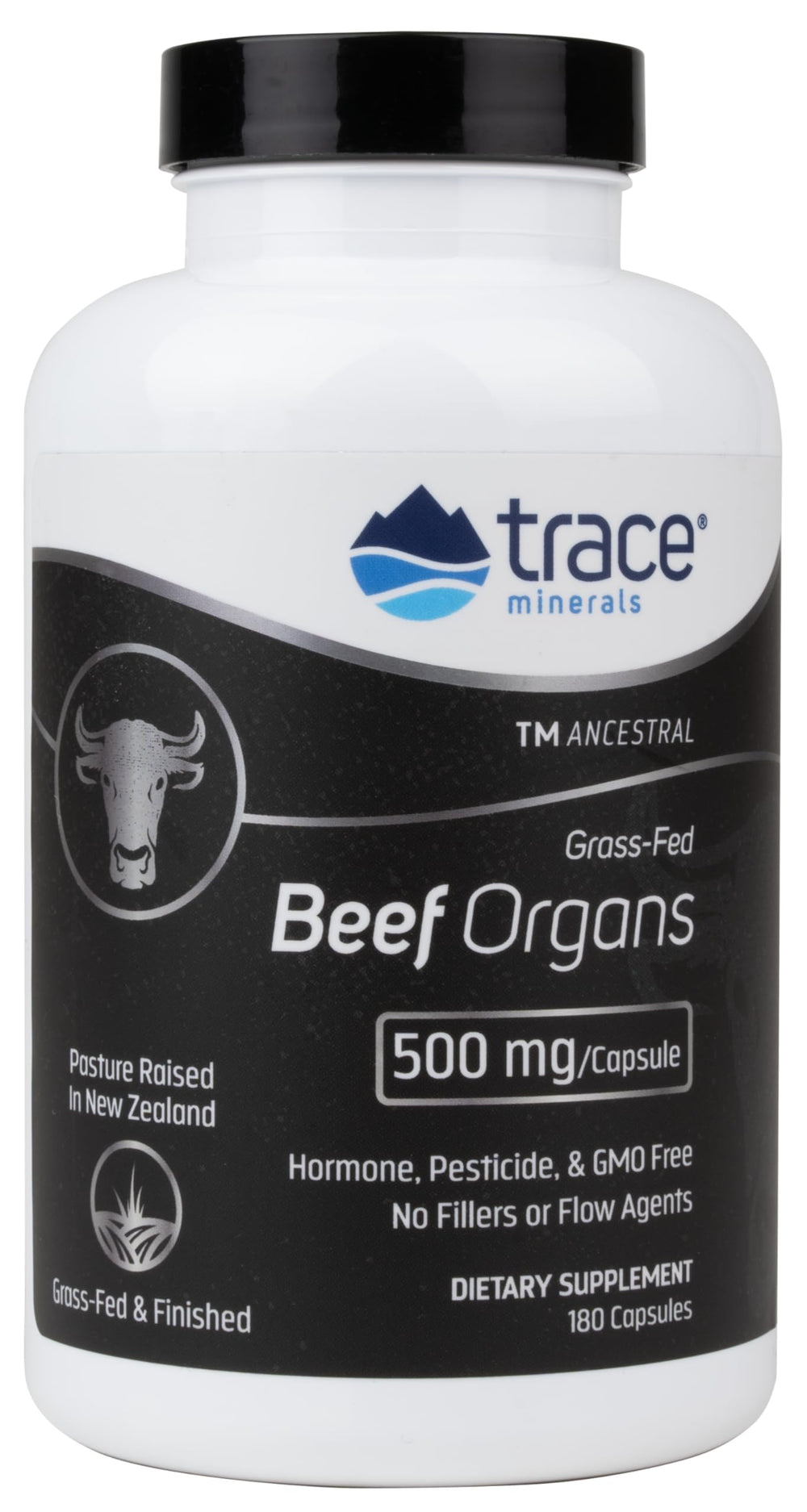 Trace Minerals Beef Organs blend featuring liver, heart, kidney.