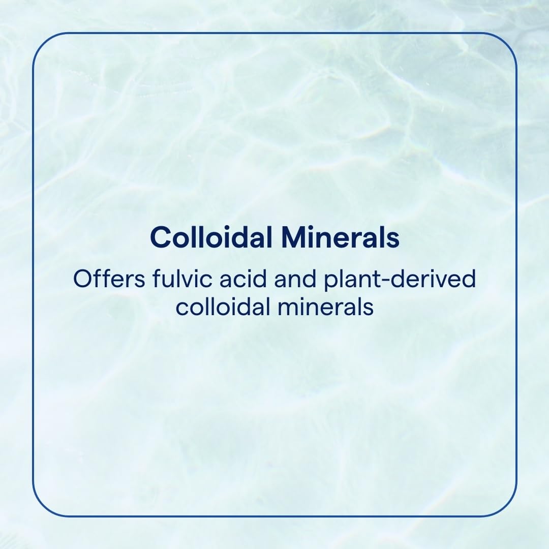 Liquid mineral supplement poured into a glass