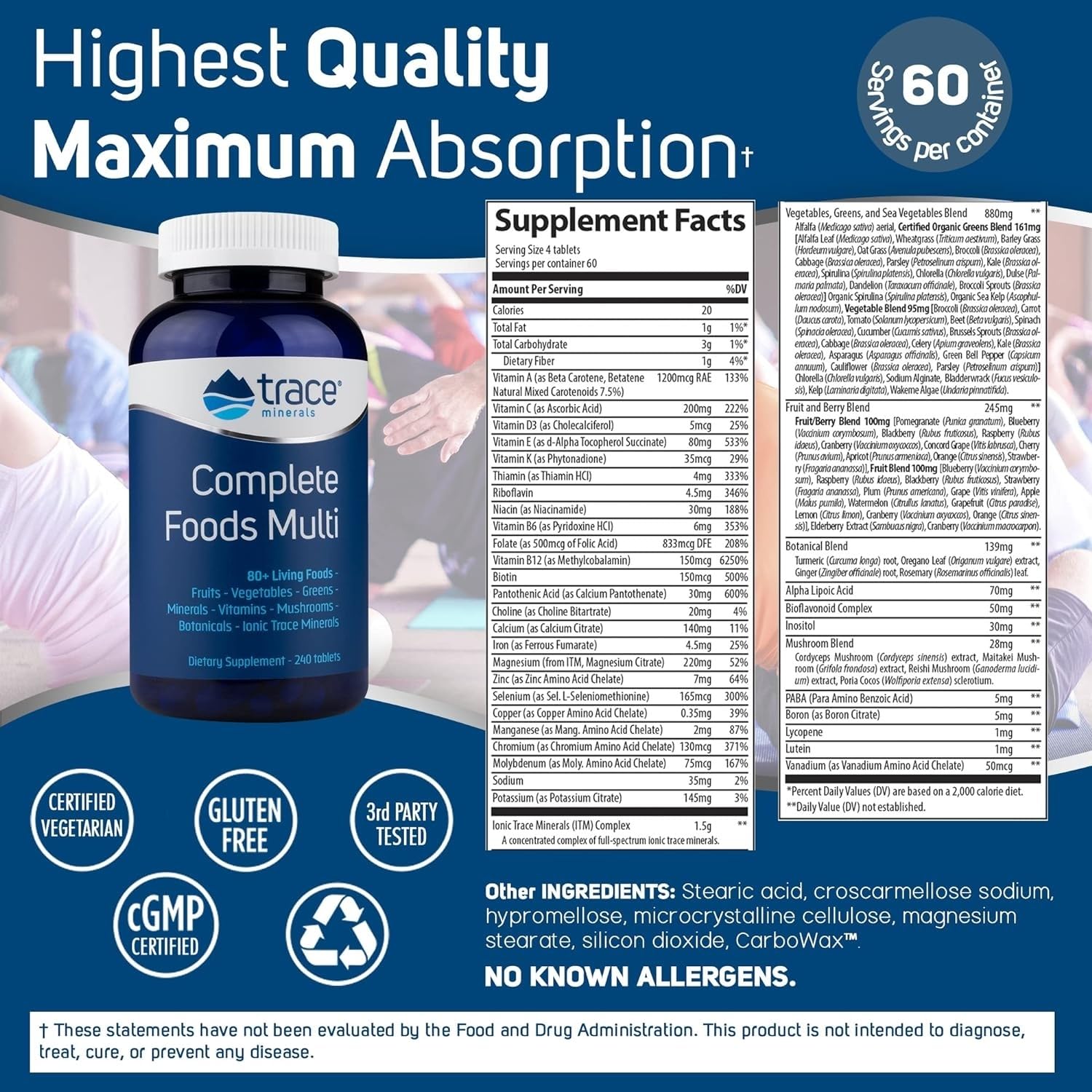 Close-up of Trace Minerals Complete Foods Multi packaging