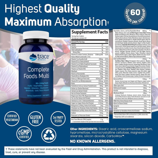 Close-up of Trace Minerals Complete Foods Multi packaging