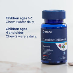 Dosage guidance showing two wafers daily for children four years and older