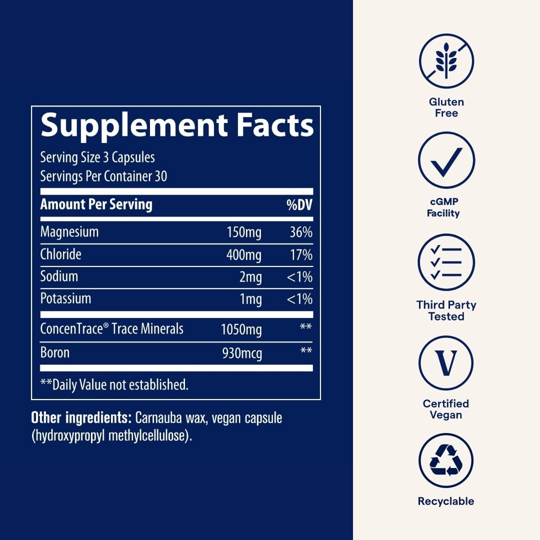 Close-up of ConcenTrace mineral capsules