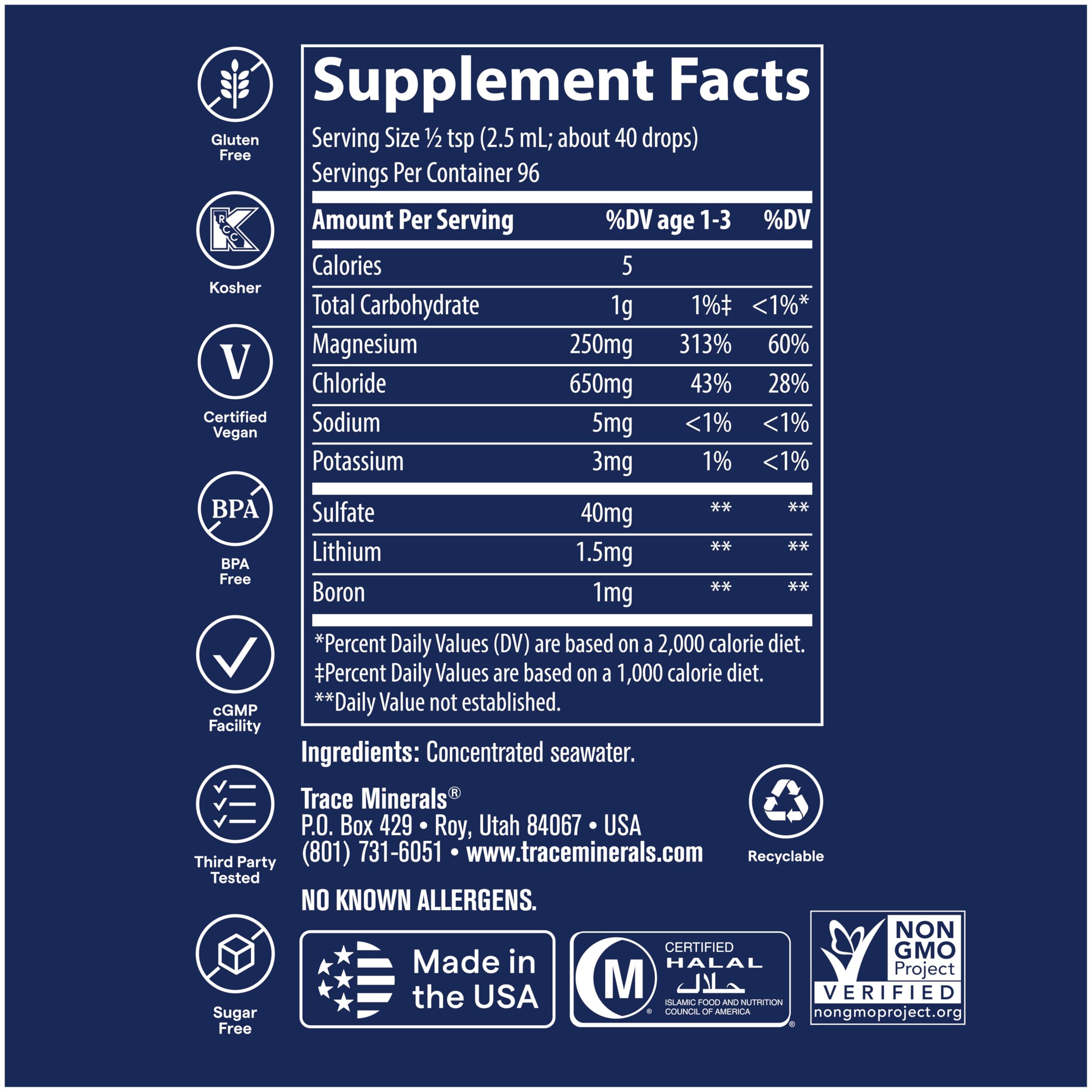 Trace Minerals ConcenTrace ionic-mineral-solutions image conveys easy absorption benefits.