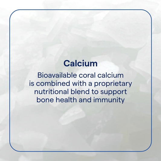 Close-up of coral calcium capsules