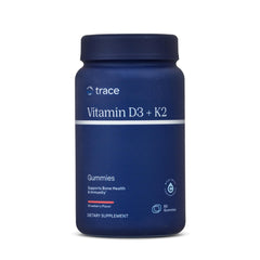 Front view of Trace Minerals D3 + K2 Gummies bottle