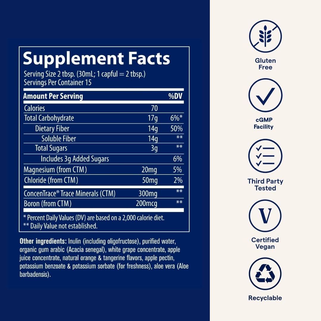 Orange Tangerine flavor illustration for Trace Minerals Fiber 14g