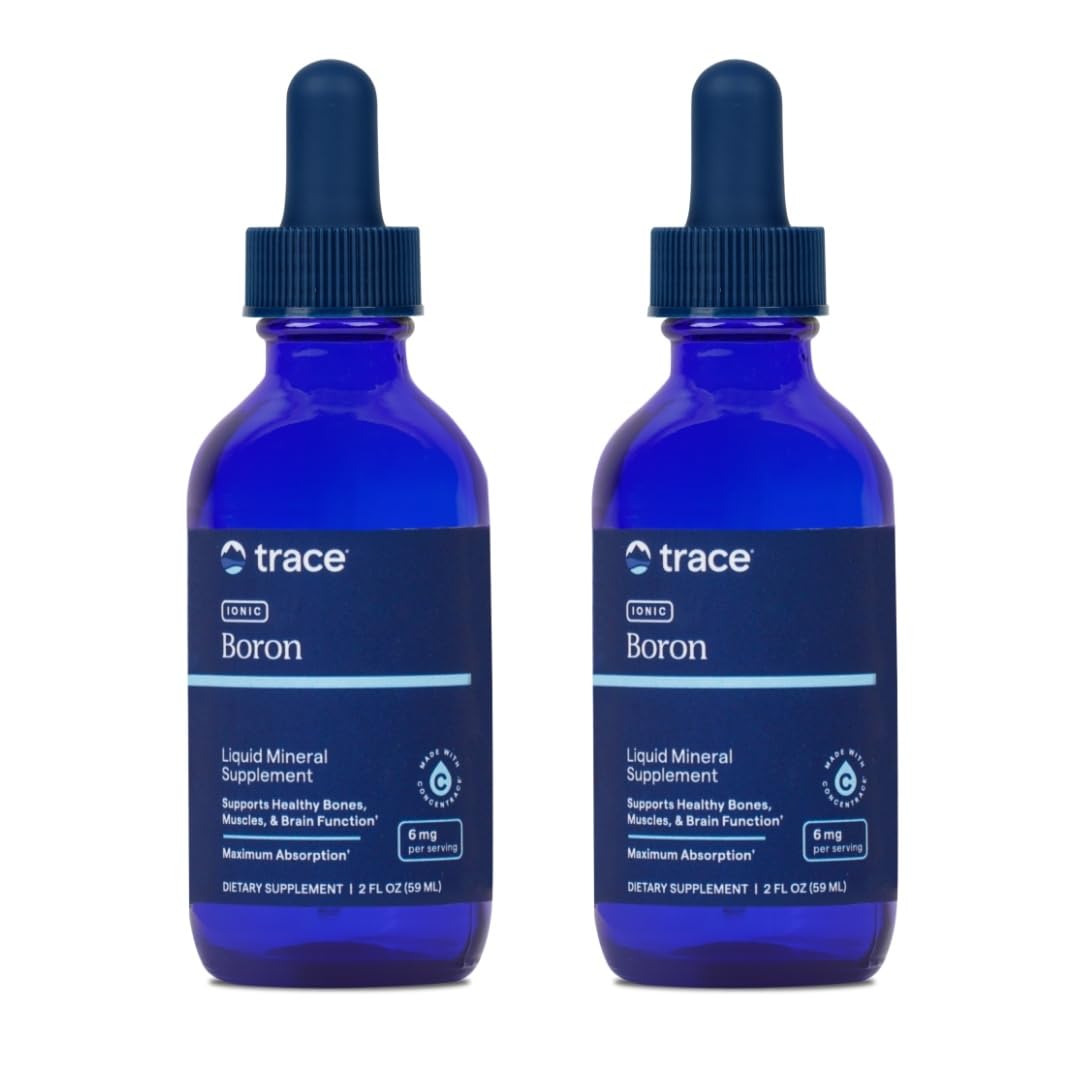 Trace Minerals Ionic Boron bottle shown for daily bone and muscle support