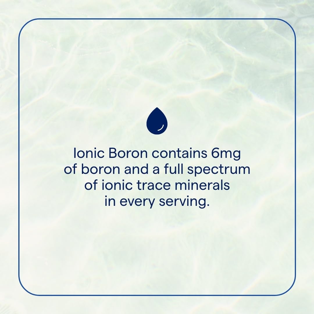 Close-up of Ionic Boron ingredients and minerals