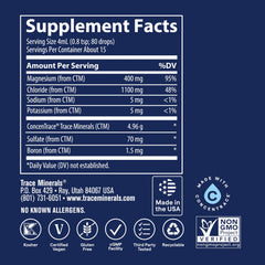 Side view of Trace Minerals Ionic Magnesium 2 oz bottle