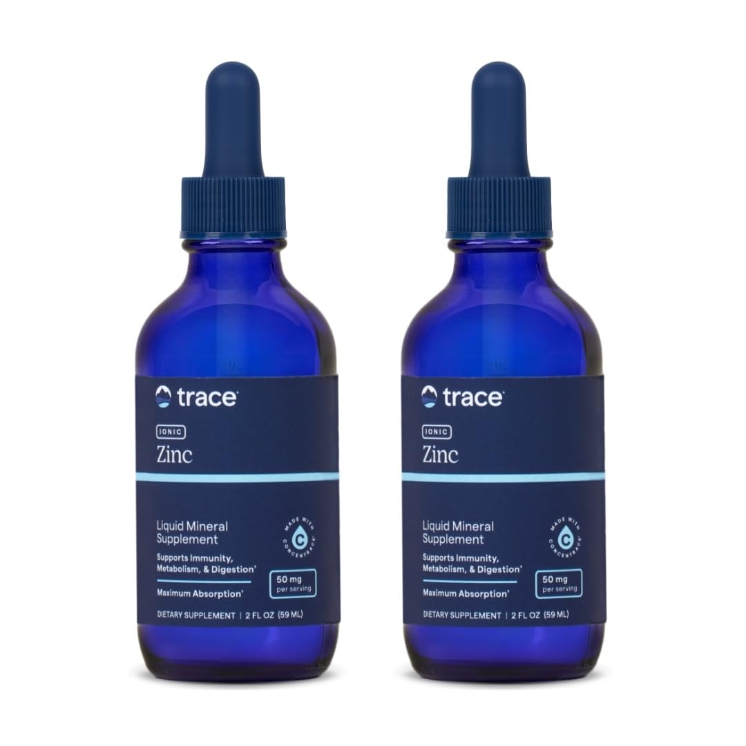 Trace Minerals Ionic Zinc 2 oz bottle, 2-pack