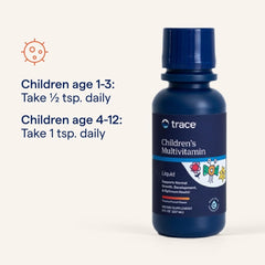 Gluten-free liquid multivitamin packaging for children