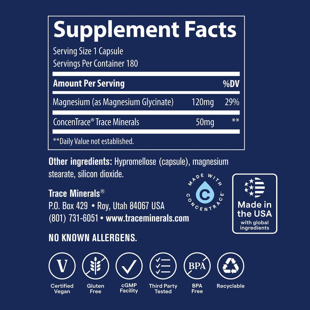 Relaxation concept highlighting sleep support with Magnesium Glycinate 120mg