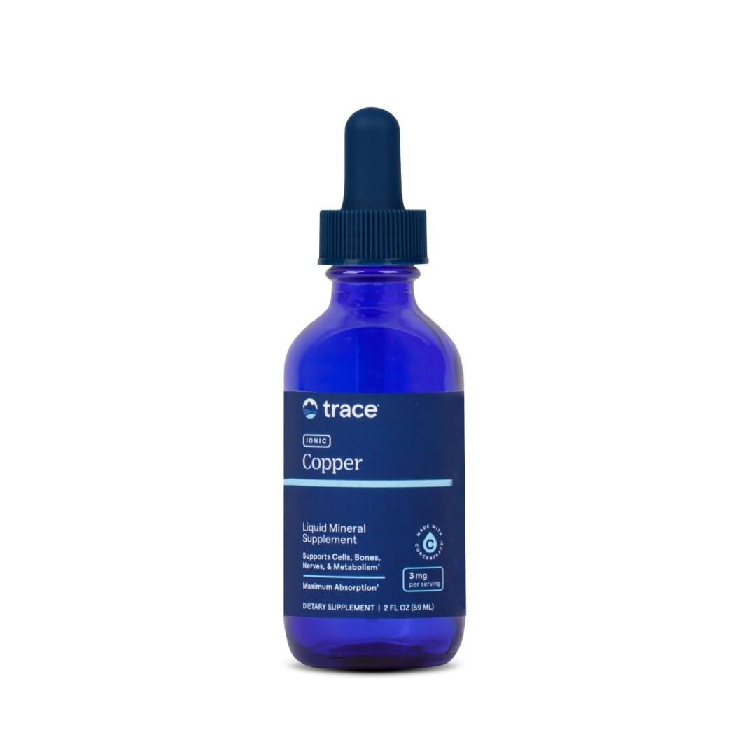 Amber glass bottle of Trace Minerals Magnesium Glycinate Liquid