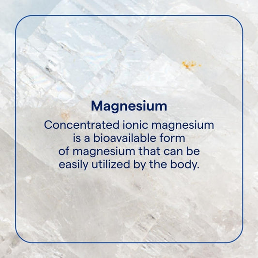 Close-up of Trace Minerals Mega-Mag Liquid Magnesium bottles