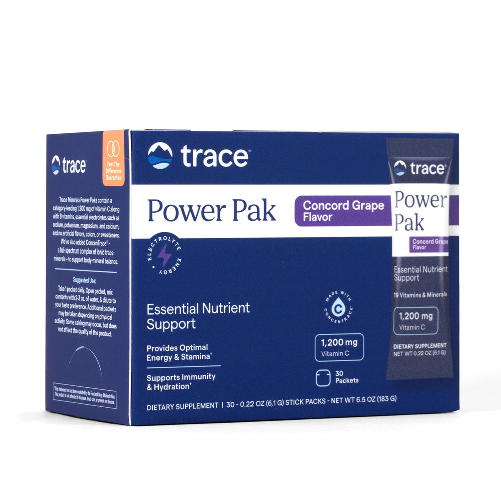 Trace Minerals Power Pak Concord Grape front label