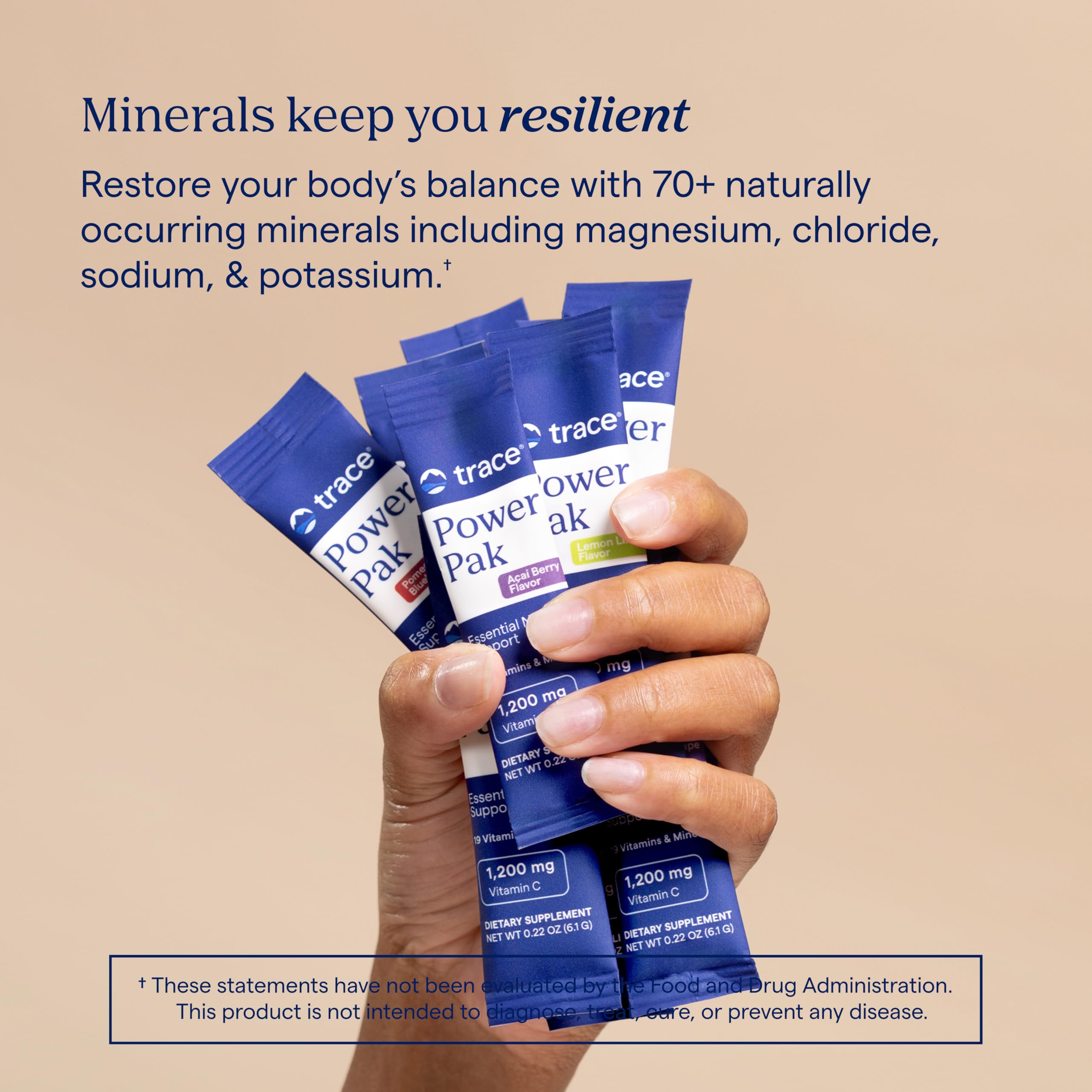 Trace Minerals Power Pak single-serving packets for daily use