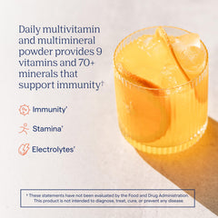 Power Pak nutrition facts showing 70+ minerals