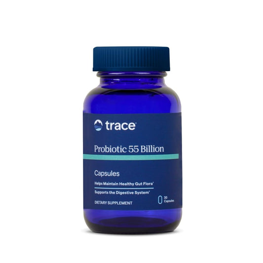 Trace Minerals Probiotic 55B bottle hero image with label