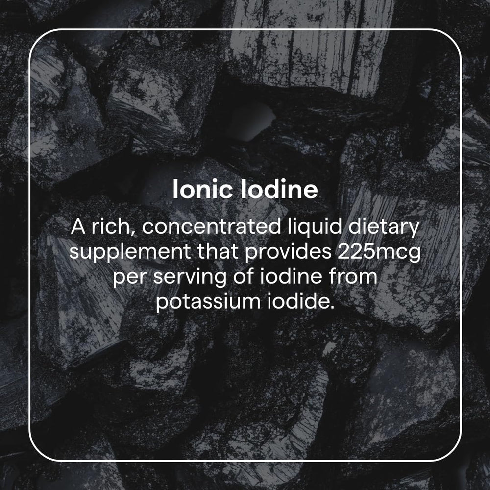 Ingredients listed on IOKI01 Liquid Ionic Iodine bottle