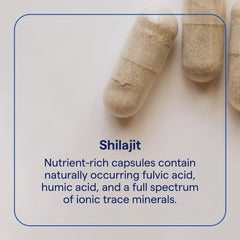 Image showing energy and brain health support from Shilajit capsules
