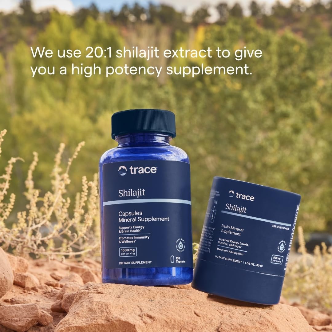 Fulvic acid and minerals content inside Shilajit capsules