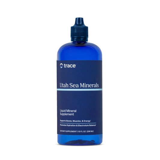 Trace Minerals Utah Sea Minerals liquid supplement bottle and packaging (16 oz)